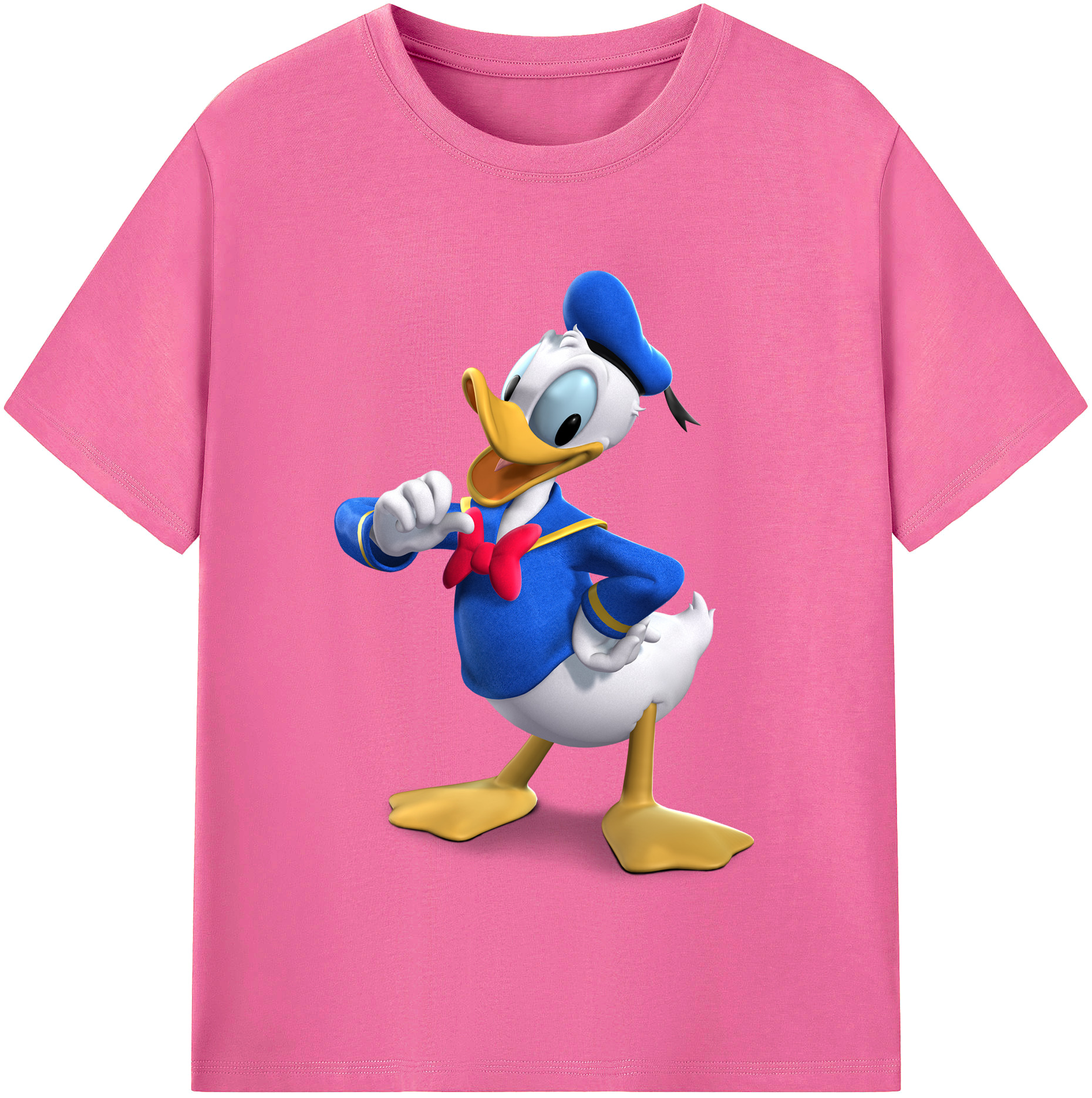 （画像用） ミッキーマウス Mickey Mouse レディースカジュアルプリントTシャツ（綿100％）